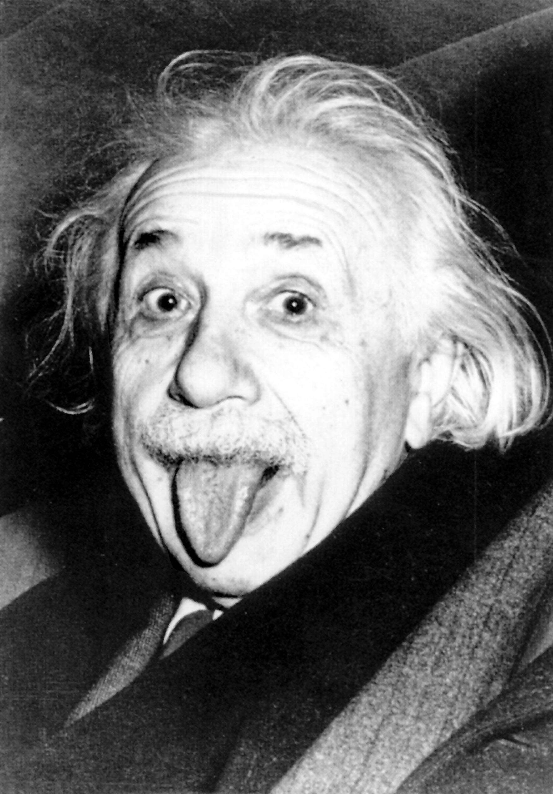 Albert EINSTEIN, Portrait mit Zunge